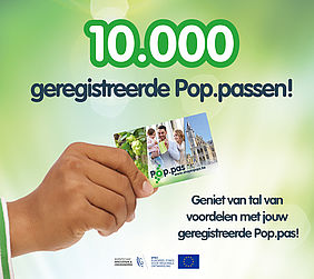 10.000 Pop.passen in gebruik in poperinge