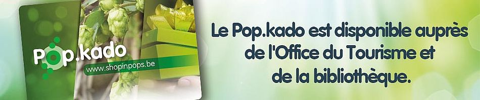 Le pop.kado est disponible auprès de l'office du Tourisme et de la Bibliothèque